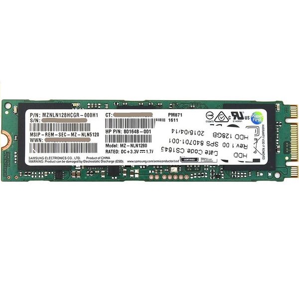 خرید اس اس دی سامسونگ SSD Samsung M2 128GB MZ-NLN1280 دو شیار