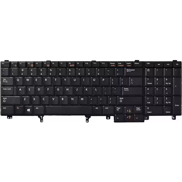 خرید کیبورد لپ تاپ دل Keyboard Dell E6520 E6530 بهمراه موس و بکلایت